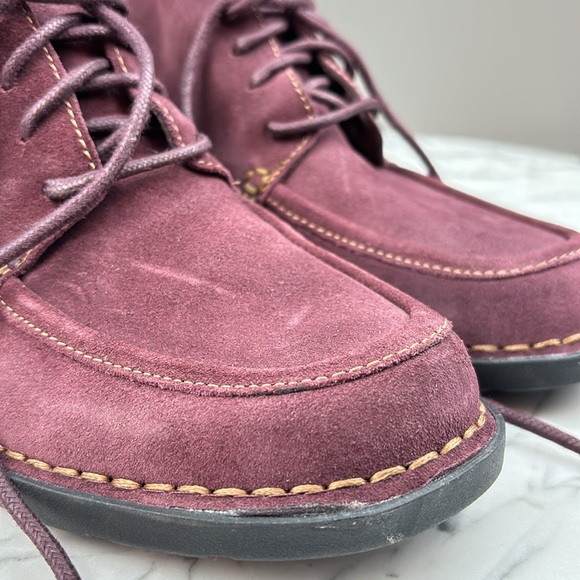 Clarks WOMEN'S SHOES size 8 lace up leather suede - Picture 2 of 8